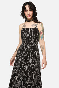 Black Friday - Cyber Sigil Slip Dress - black