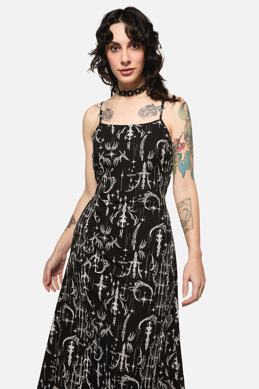 Black Friday - Cyber Sigil Slip Dress - black