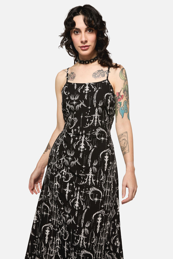 Black Friday - Cyber Sigil Slip Dress - black