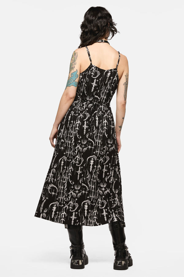 Black Friday - Cyber Sigil Slip Dress - black