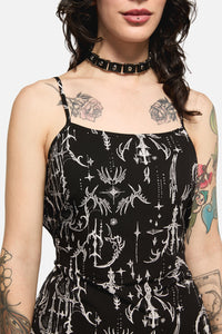 Black Friday - Cyber Sigil Slip Dress - black
