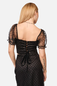 Black Friday - Polka Party Corset Top - black