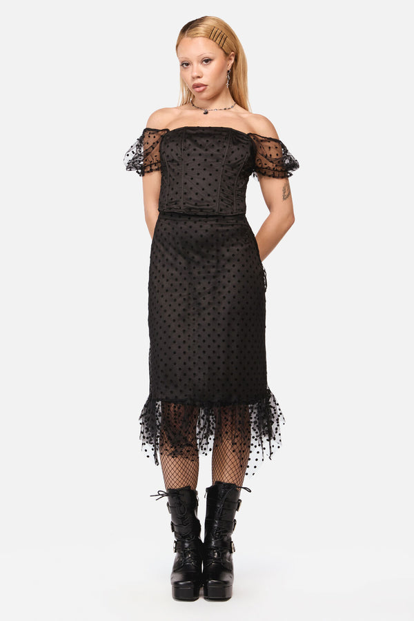 Black Friday - Polka Party Corset Top - black