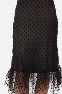 Black Friday - Polka Party Mesh Skirt - black