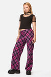 Black Friday - Predictions Tartan Pant - plum-black