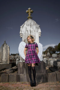 Black Friday - Predictions Tartan Dress - plum-black