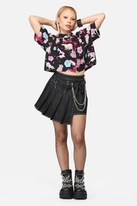 Black Friday - Rat-A-Tat Print Blouse - black