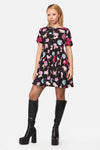 Black Friday - Rat-A-Tat Print Dress - black