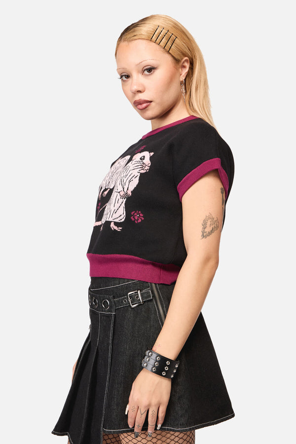 Black Friday - Rat-A-Tat Witchy Knit - black