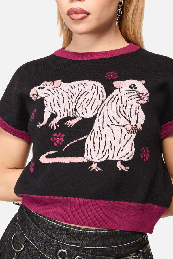 Black Friday - Rat-A-Tat Witchy Knit - black