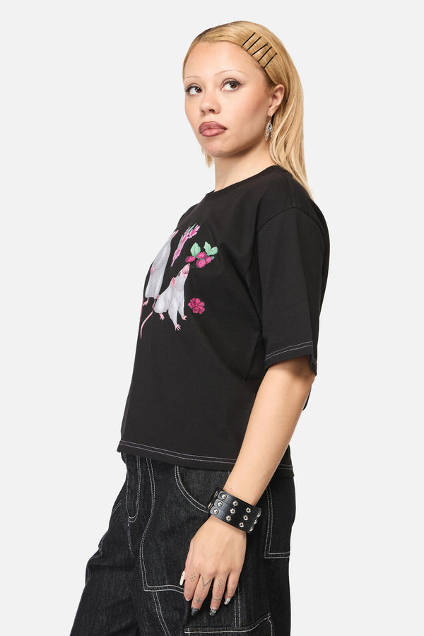 Black Friday - Rat-A-Tat Witchy Tee - black