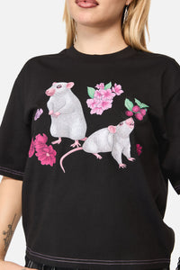 Black Friday - Rat-A-Tat Witchy Tee - black