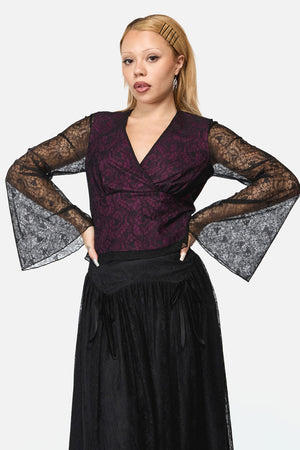 Black Friday - Fiona Lace Top - black