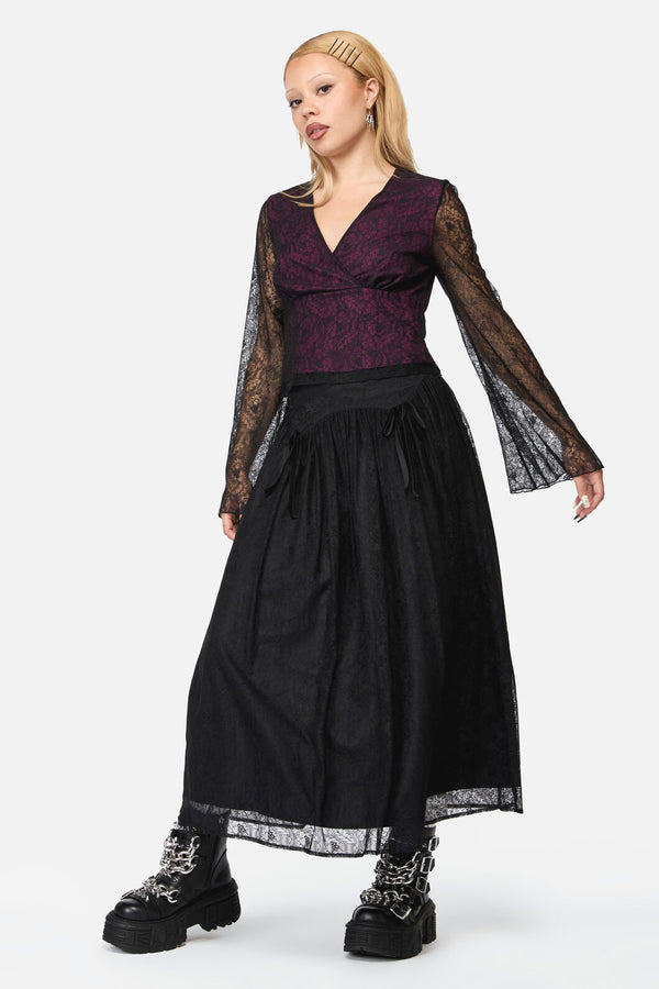 Black Friday - Fiona Lace Top - black