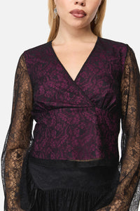 Black Friday - Fiona Lace Top - black