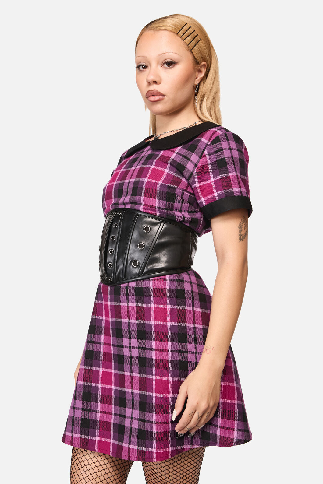 Black Friday - Trickz Pu Underbust Corset - black