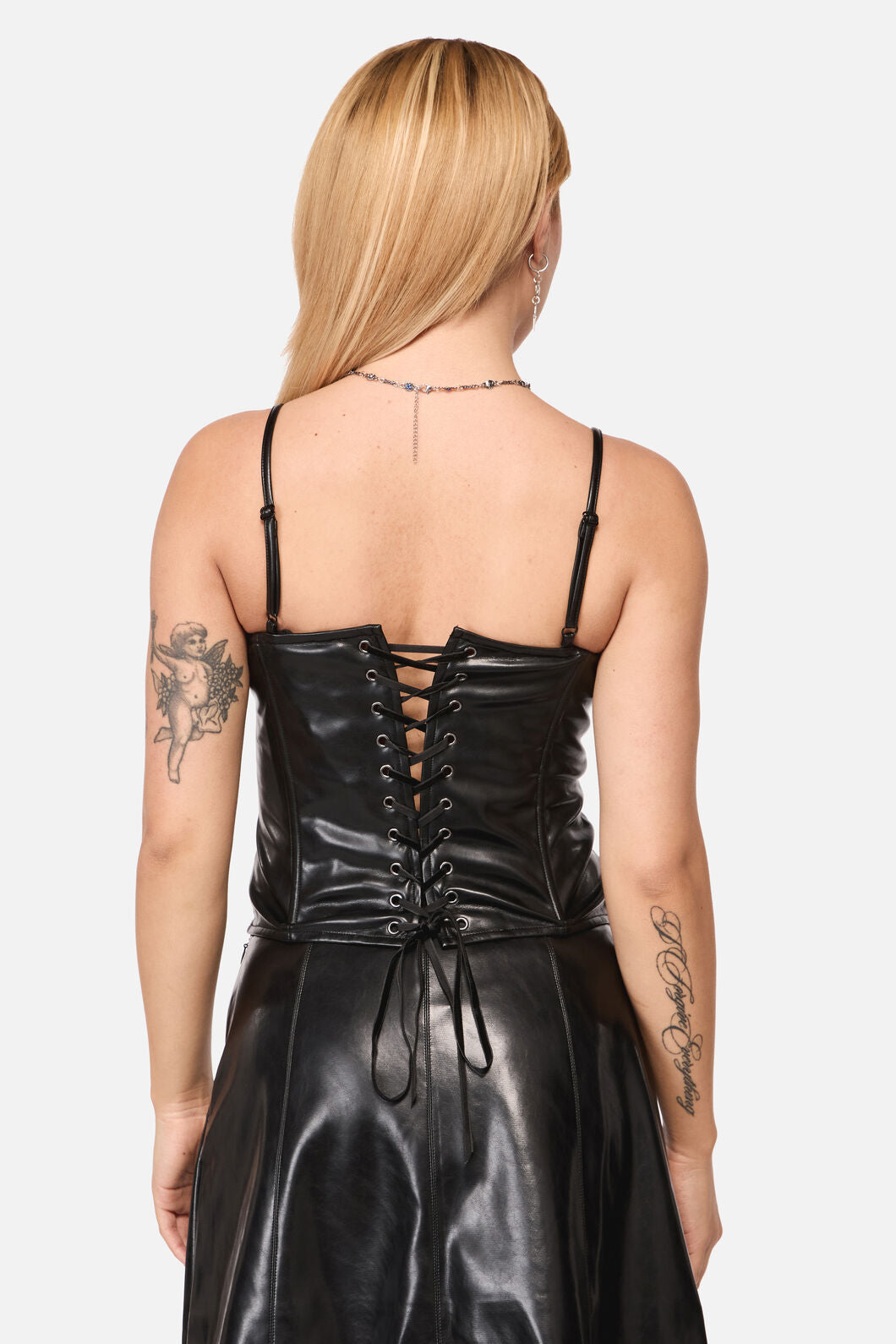 Black Friday - Trickz Pu Punk Top - black