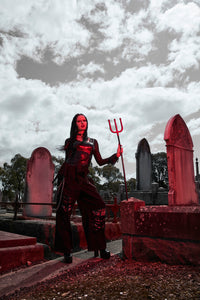 Black Friday - Trickz Pu Punk Top - black