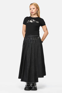 Black Friday - Marianne Crop Print Tee - black