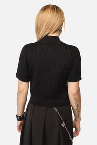 Black Friday - Marianne Cableknit Top - black
