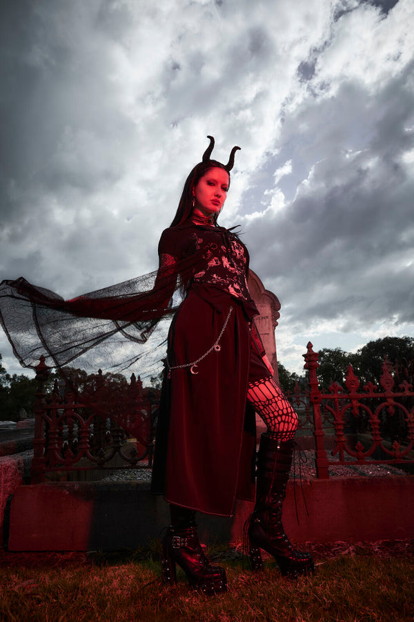 Black Friday - Fiona Midi 2 Piece Skort - black