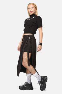 Black Friday - Fiona Midi 2 Piece Skort - black