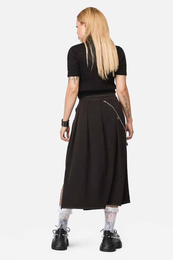 Black Friday - Fiona Midi 2 Piece Skort - black