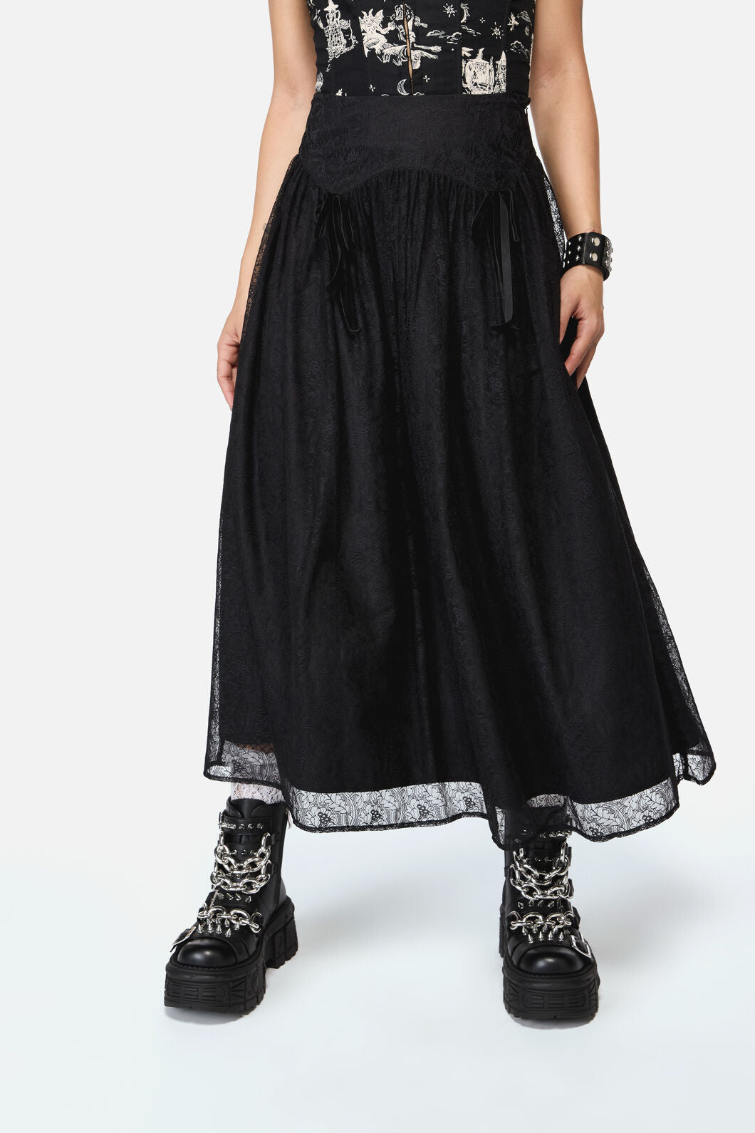 Black Friday - Fiona Lace Skirt - black