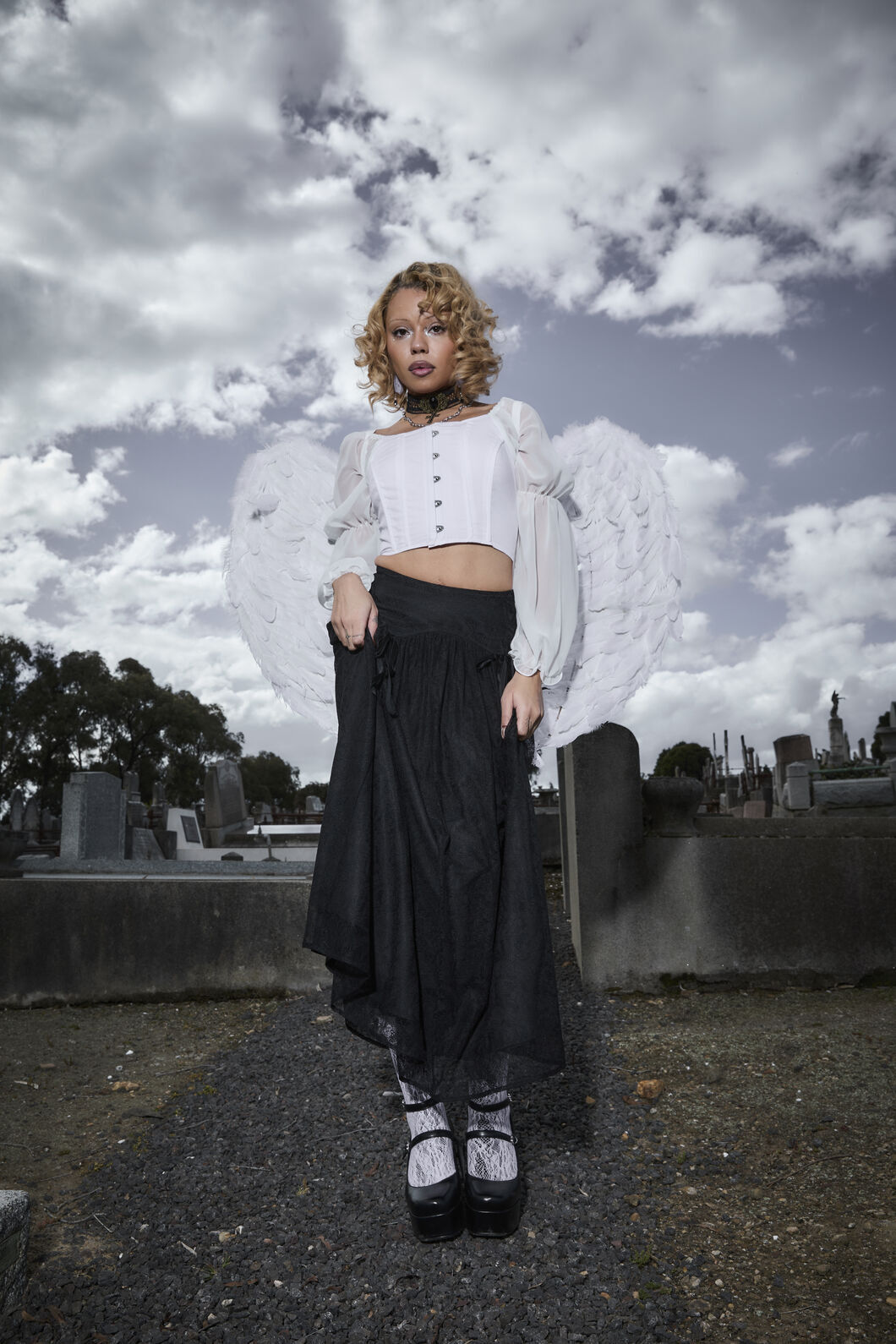 Black Friday - Fiona Lace Skirt - black