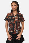 Black Friday - Covenstead Goth Print Blouse - multi