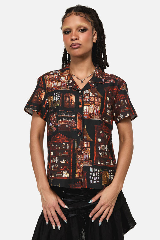 Black Friday - Covenstead Goth Print Blouse - multi