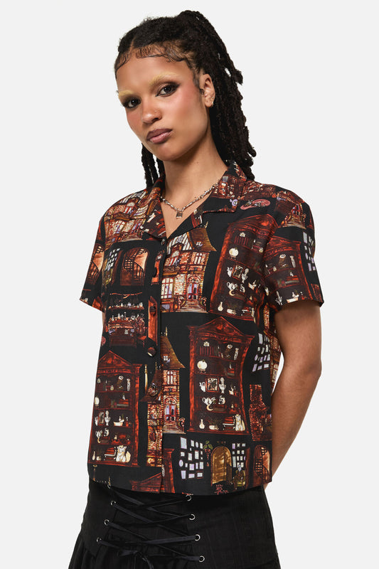 Black Friday - Covenstead Goth Print Blouse - multi