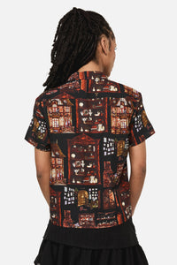 Black Friday - Covenstead Goth Print Blouse - multi