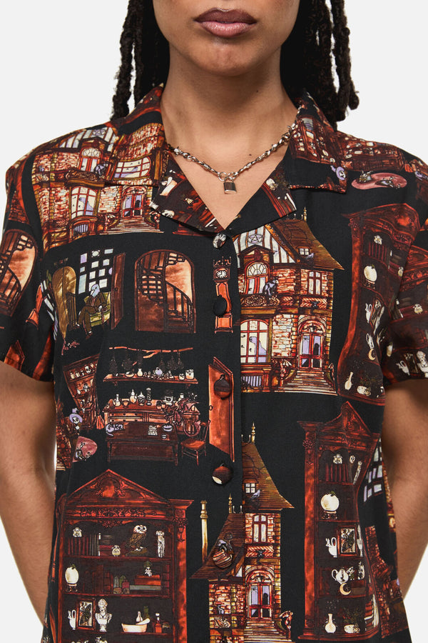 Black Friday - Covenstead Goth Print Blouse - multi