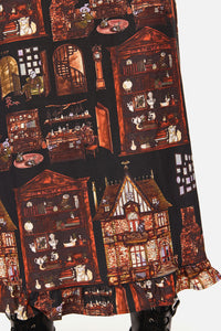 Black Friday - Covenstead Goth Midi Skirt - multi