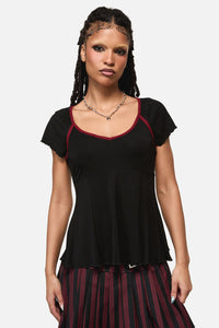 Black Friday - Apothecarius Cut Out Goth Top - black