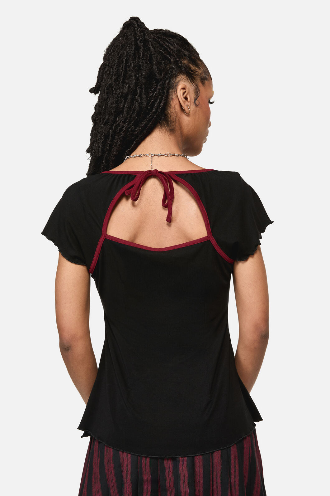 Black Friday - Apothecarius Cut Out Goth Top - black