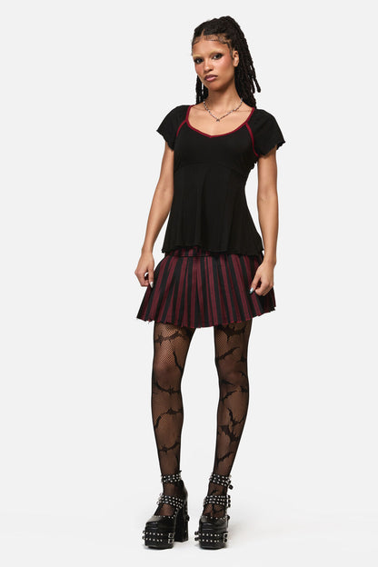 Black Friday - Apothecarius Cut Out Goth Top - black