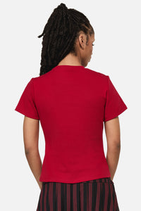 Black Friday - This Sucks Goth Print Tee - red