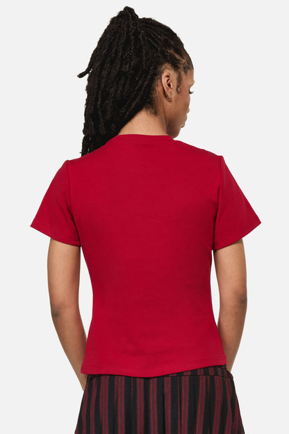 Black Friday - This Sucks Goth Print Tee - red