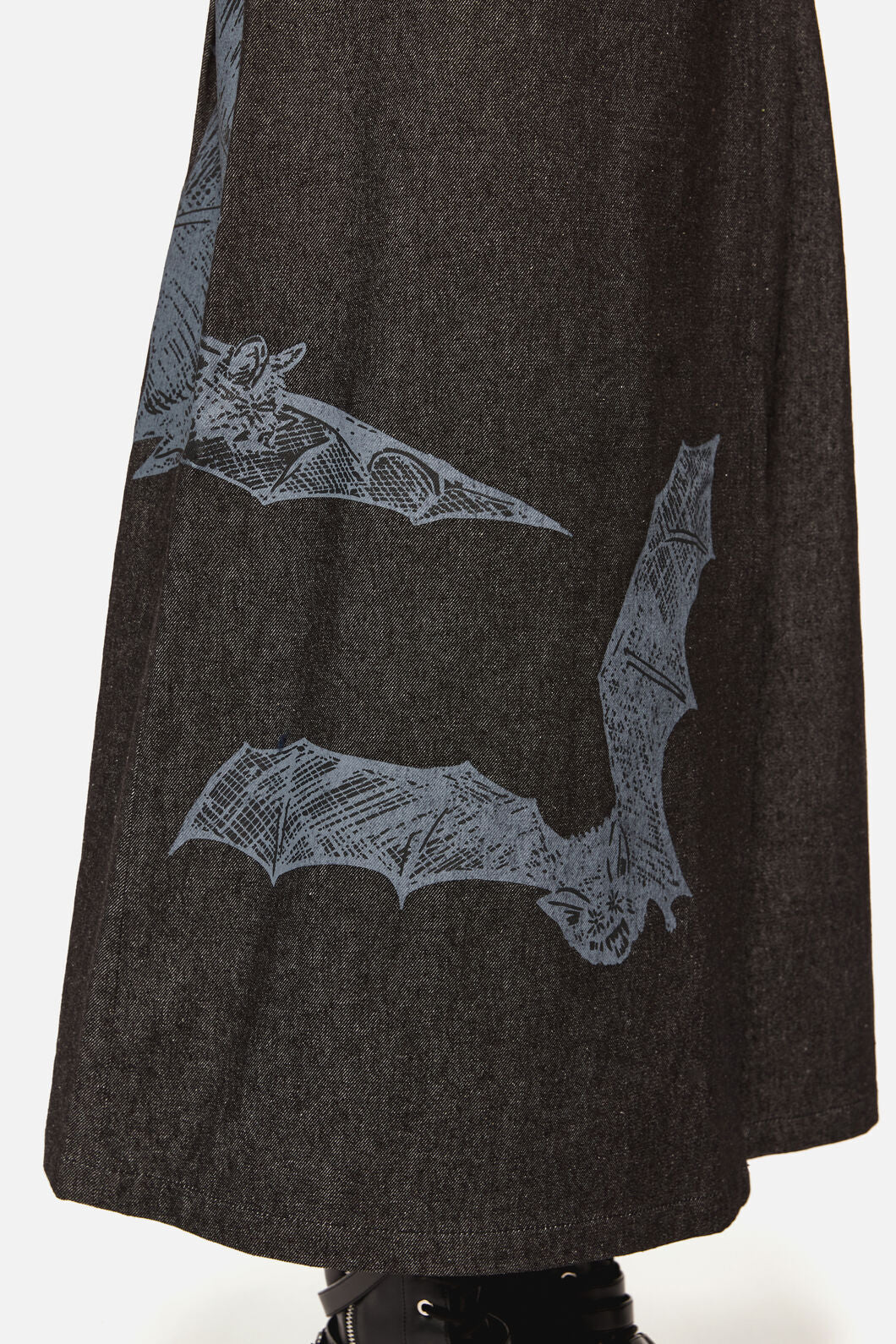 Black Friday - Batz Denim Midi Pleated Skirt - black