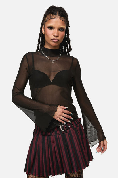 Black Friday - Batz Goth Mesh Top - black