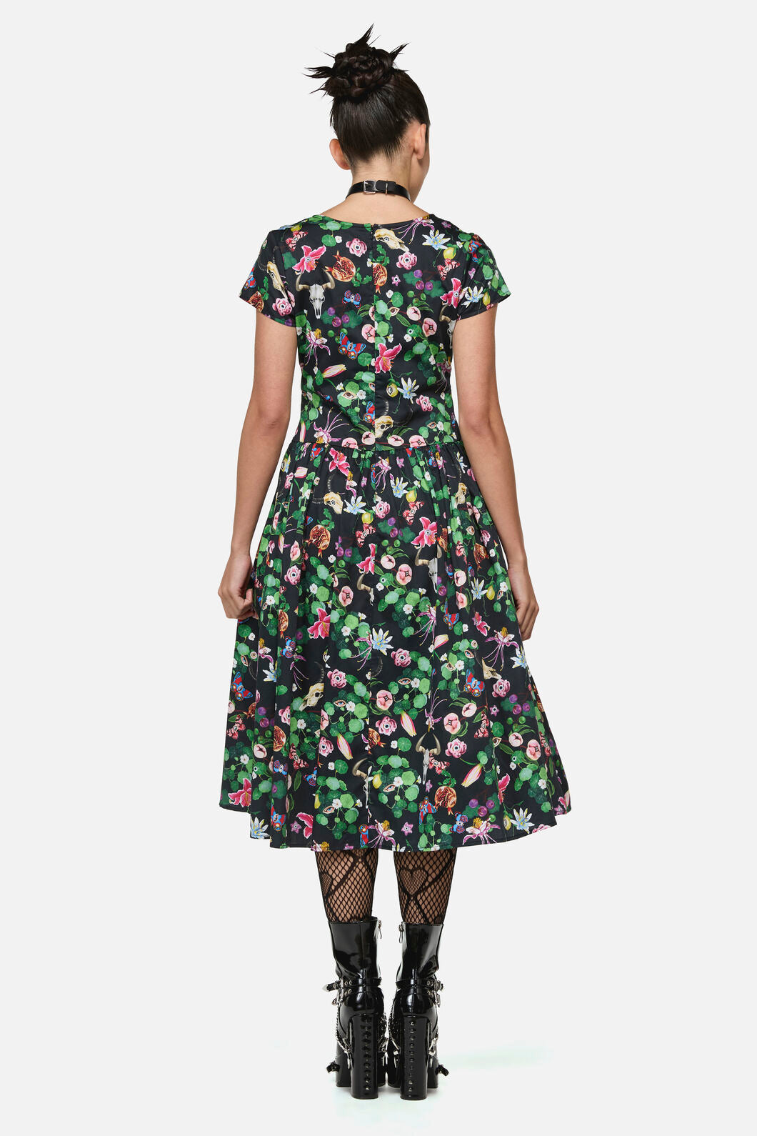 Black Friday - See No Evil Print Midi Dress - multi