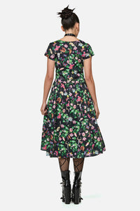 Black Friday - See No Evil Print Midi Dress - multi