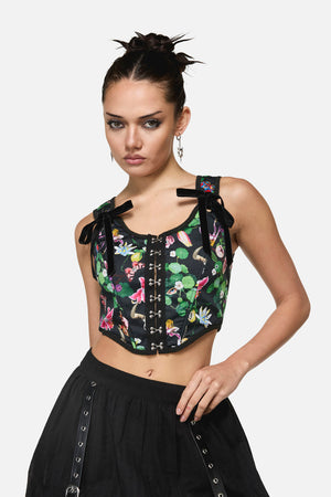 Dangerfield - See No Evil Print Corset - multi