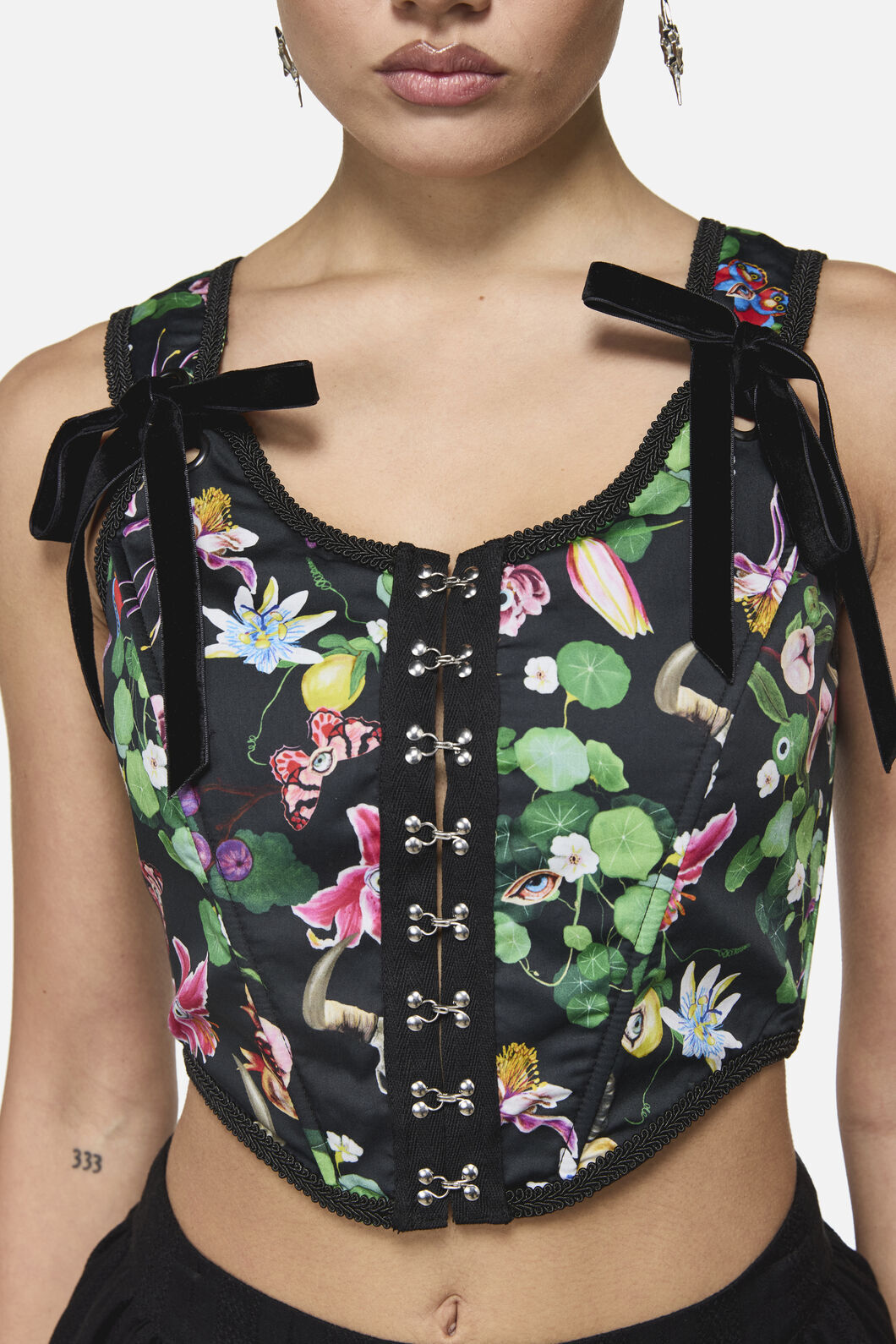 Dangerfield - See No Evil Print Corset - multi