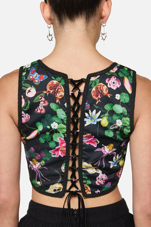 Dangerfield - See No Evil Print Corset - multi