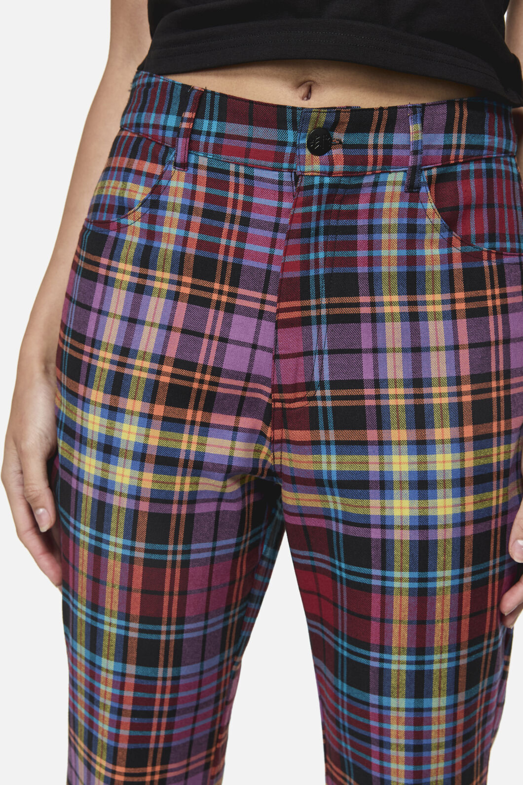 Black Friday - Nightminds Tartan Flare Pant - multi
