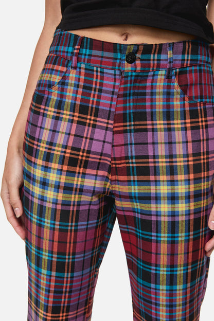 Black Friday - Nightminds Tartan Flare Pant - multi