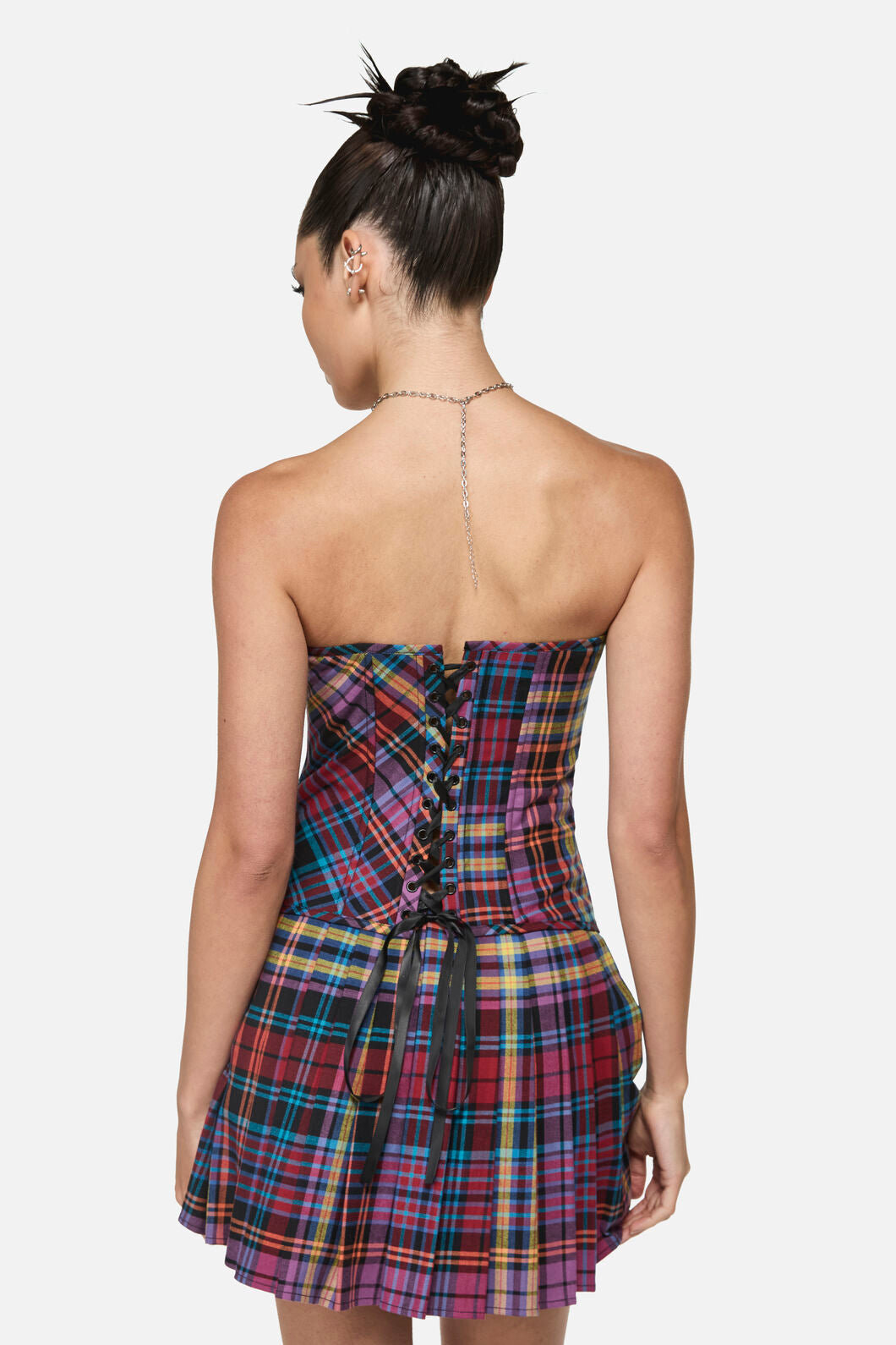 Black Friday - Nightminds Tartan Corset - multi